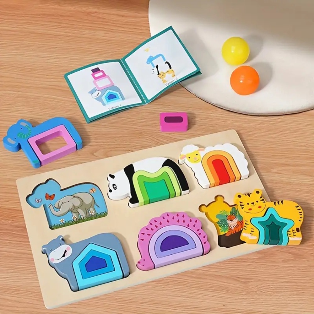 Wood Animal Learning Puzzle